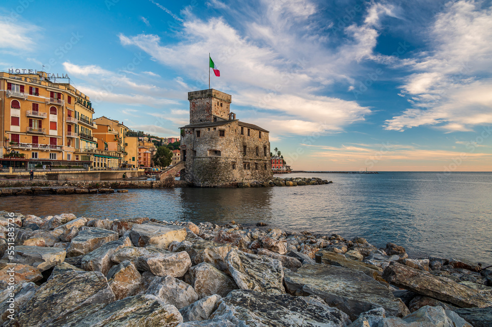 Castle on the sea in Rapallo