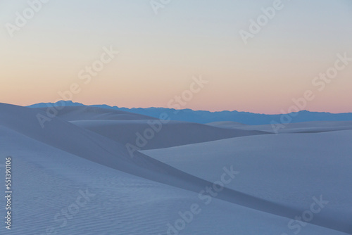 White sand dunes