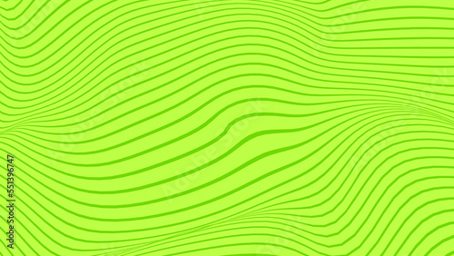 Abstract green color lines wave pattern texture background. Use for graphic design about fashion cosmetic food and drink business concept.