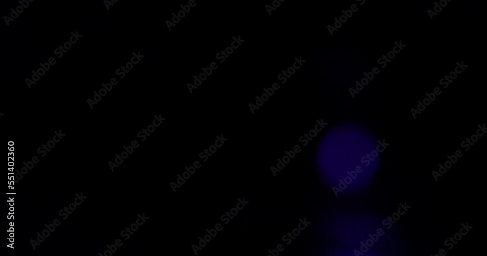 Police cop car light leak effect black background. High quality 4k footage