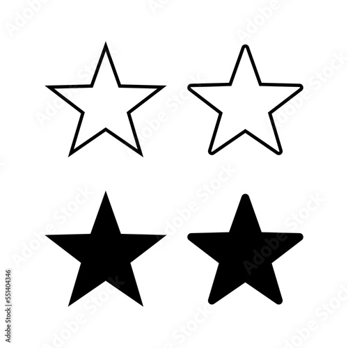 Star Icon vector for web and mobile app. rating sign and symbol. favourite star icon