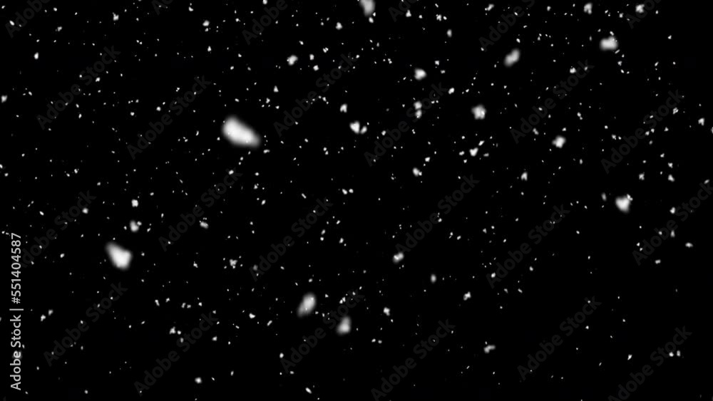 Falling snow, seamless loopable background footage