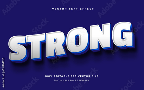 strong modern editable text effect