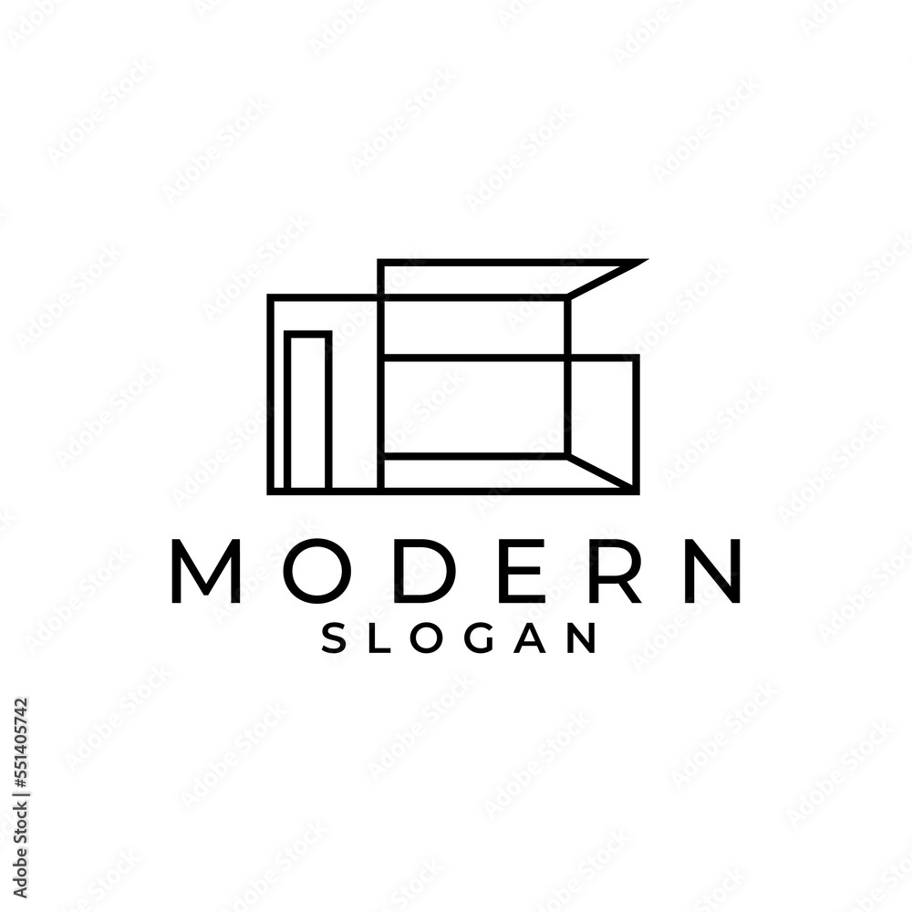 Architecture building civil engineering logo vector illustration design construction contractor line art design logo. Minimalist office, house, building logo template Architecture building civil engineering logo vector illustration design construction contractor line art design logo. Minimalist office, house, building logo template