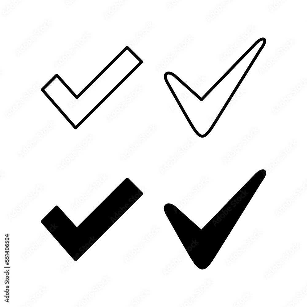 Check mark icon vector for web and mobile app. Tick mark sign and symbol Check mark icon vector for web and mobile app. Tick mark sign and symbol