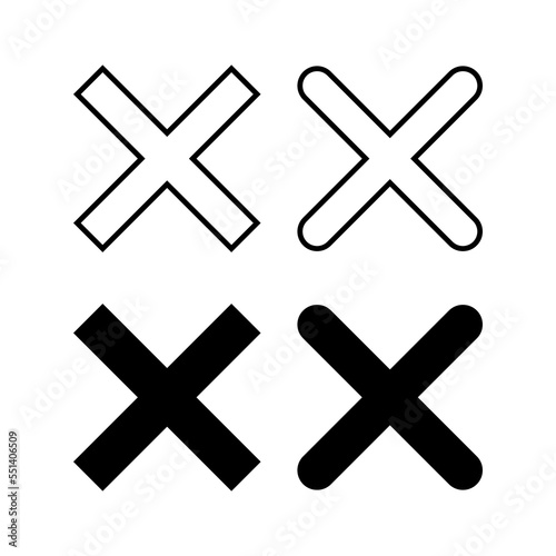 Close icon vector for web and mobile app. Delete sign and symbol. cross sign