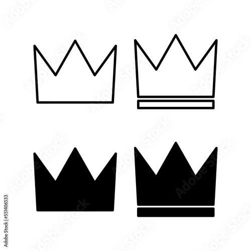 Crown icon vector for web and mobile app. crown sign and symbol