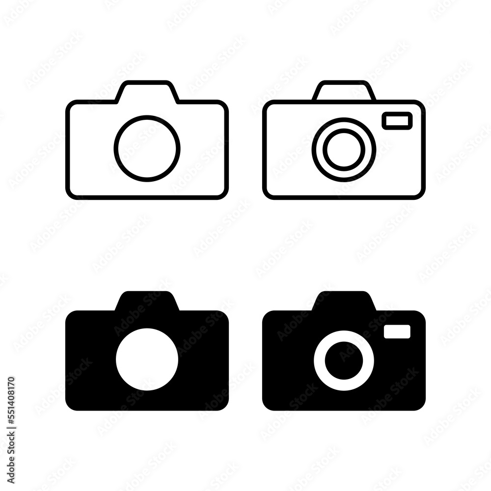 Camera icon vector for web and mobile app. photo camera sign and symbol. photography icon. Camera icon vector for web and mobile app. photo camera sign and symbol. photography icon.