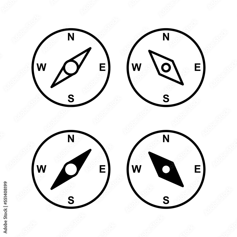 Compass icon vector for web and mobile app. arrow compass icon sign and symbol Compass icon vector for web and mobile app. arrow compass icon sign and symbol