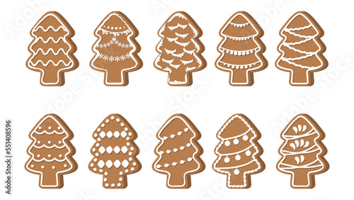 Christmas Tree Shape Cookie.