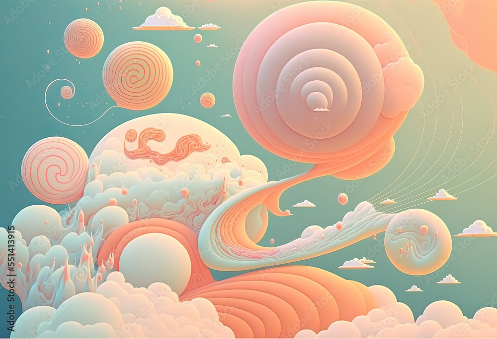 Pastel Swirling Background - No.02 Pastel Swirling Background - No.02