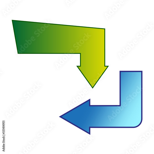 Colored corner arrows. Modern background design. Vector illustration. Stock image. Free Download Colored corner arrows. Modern background design. Vector illustration. Stock image. - GFXLoad