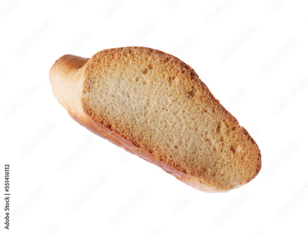 One hard chuck cracker on white background One hard chuck cracker on white background