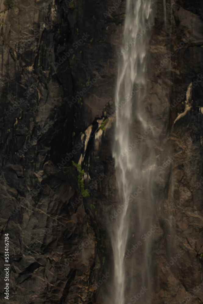 Detail of Bridal Veil Falls in Yosemite
