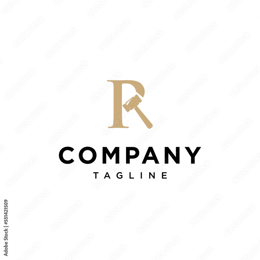 R Letter Auction Vector logo icon vector Template R Letter Auction Vector logo icon vector Template