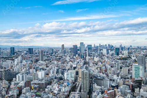 日本の首都東京の都市風景