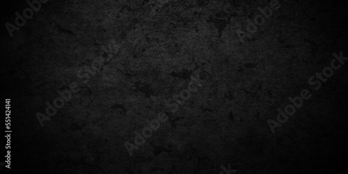 Black texture chalk board and black board background. stone concrete texture grunge backdrop background anthracite panorama. Panorama dark grey black slate background or texture.