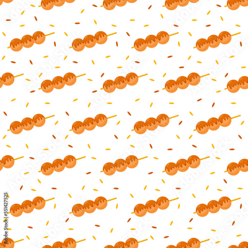 Seamless pattern with Dango, for decoration