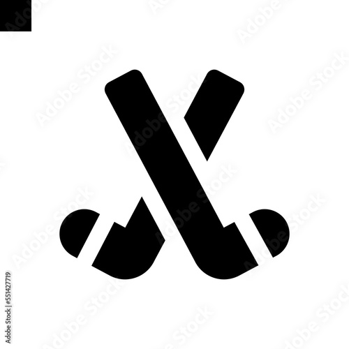 Canvas Print ice hockey icon vector