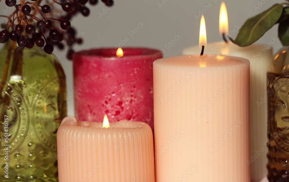 christmas candle and christmas decorations christmas candle and christmas decorations