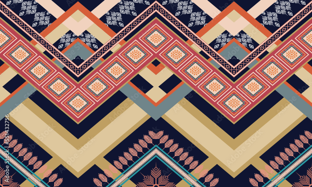 Geometric ethnic flower pattern for background,fabric,wrapping,clothing,wallpaper,Batik,carpet,embroidery style.
Geometric ethnic flower pattern for background,fabric,wrapping,clothing,wallpaper,Batik,carpet,embroidery style.