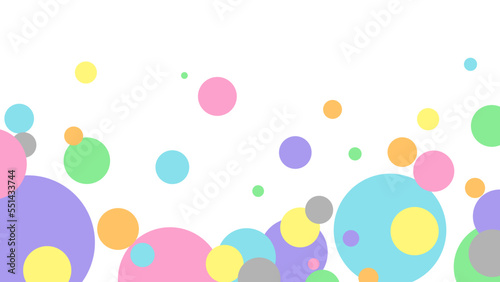 水玉の重なりデザイン背景