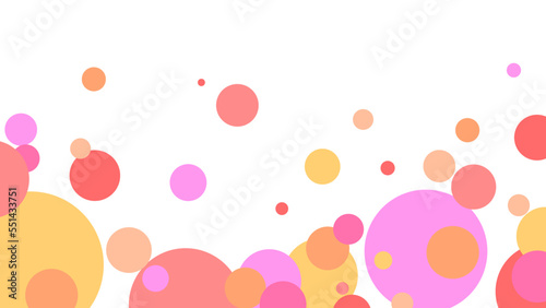 水玉の重なりデザイン背景