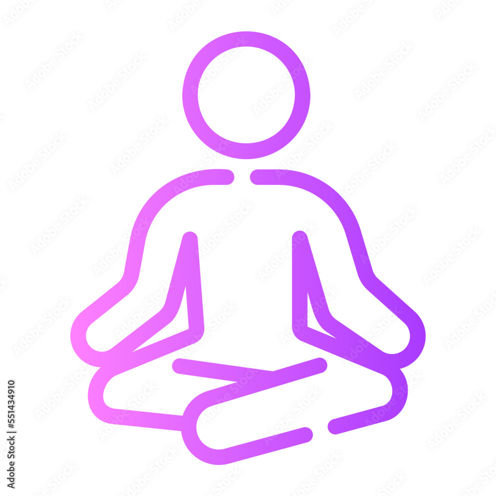 yoga gradient icon