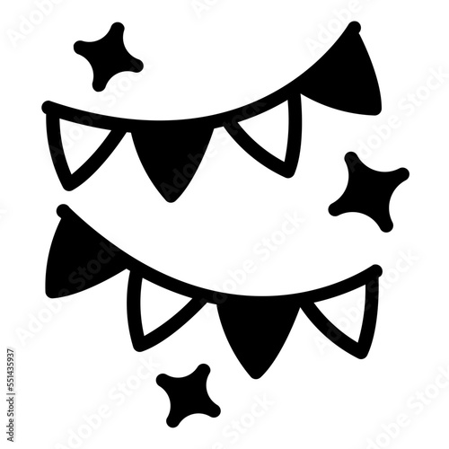 confetti glyph icon