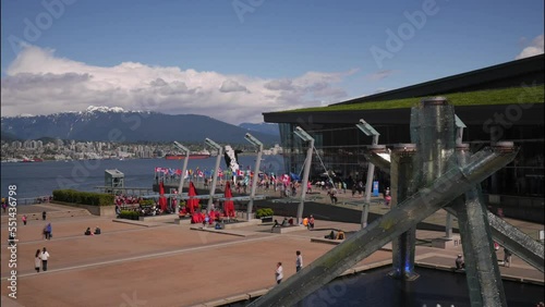 Time lapse of Jack Pool Plaza in Vancouver, BC, Canada