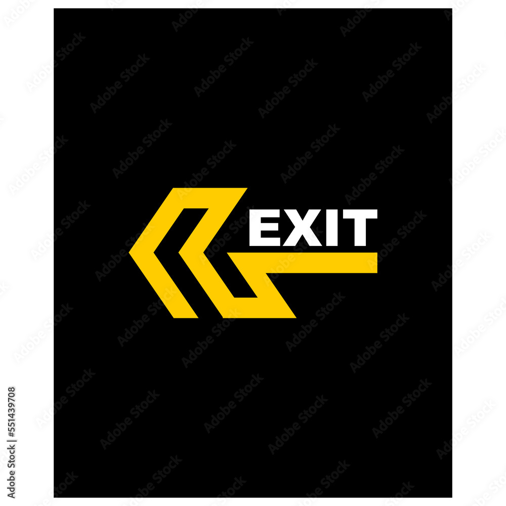 Obraz premium exit icon and sign vector