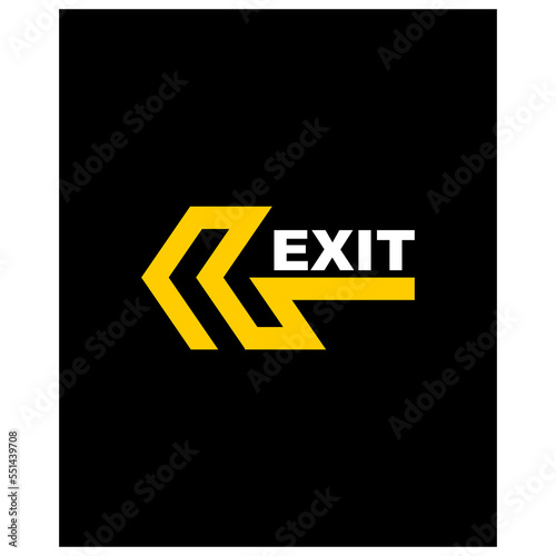 exit icon and sign vector