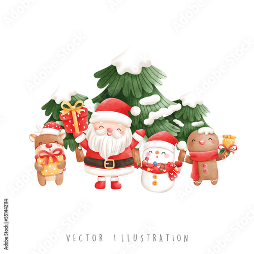 Christmas Santa, Christmas vector illustration