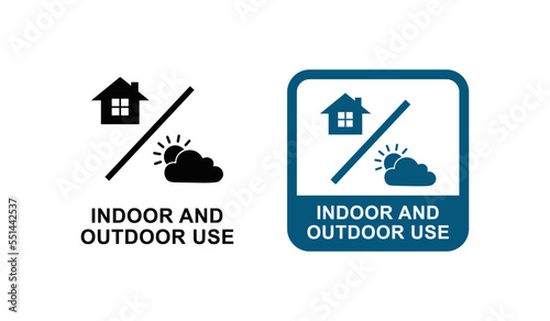 Indoor and outdoor use badge logo template. Suitable for product label photo