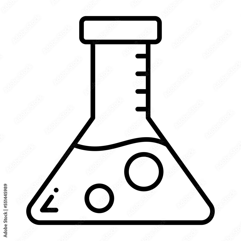 Test Tube with chemical experiment vector style icon Test Tube with chemical experiment vector style icon