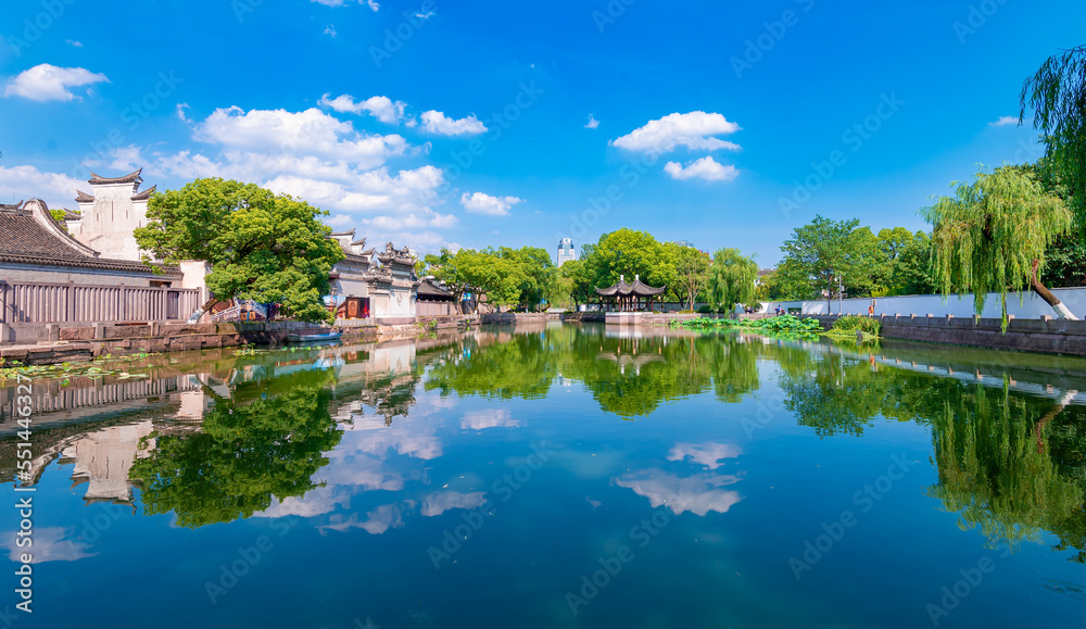 Lake Scenery of Tianyige Museum, Ningbo, Zhejiang, China