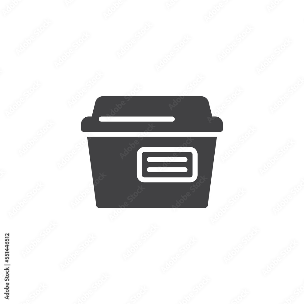 Take out food box vector icon Take out food box vector icon