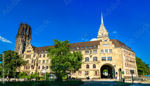 Duisburg City Hall in North Rhine-Westphalia, Germany