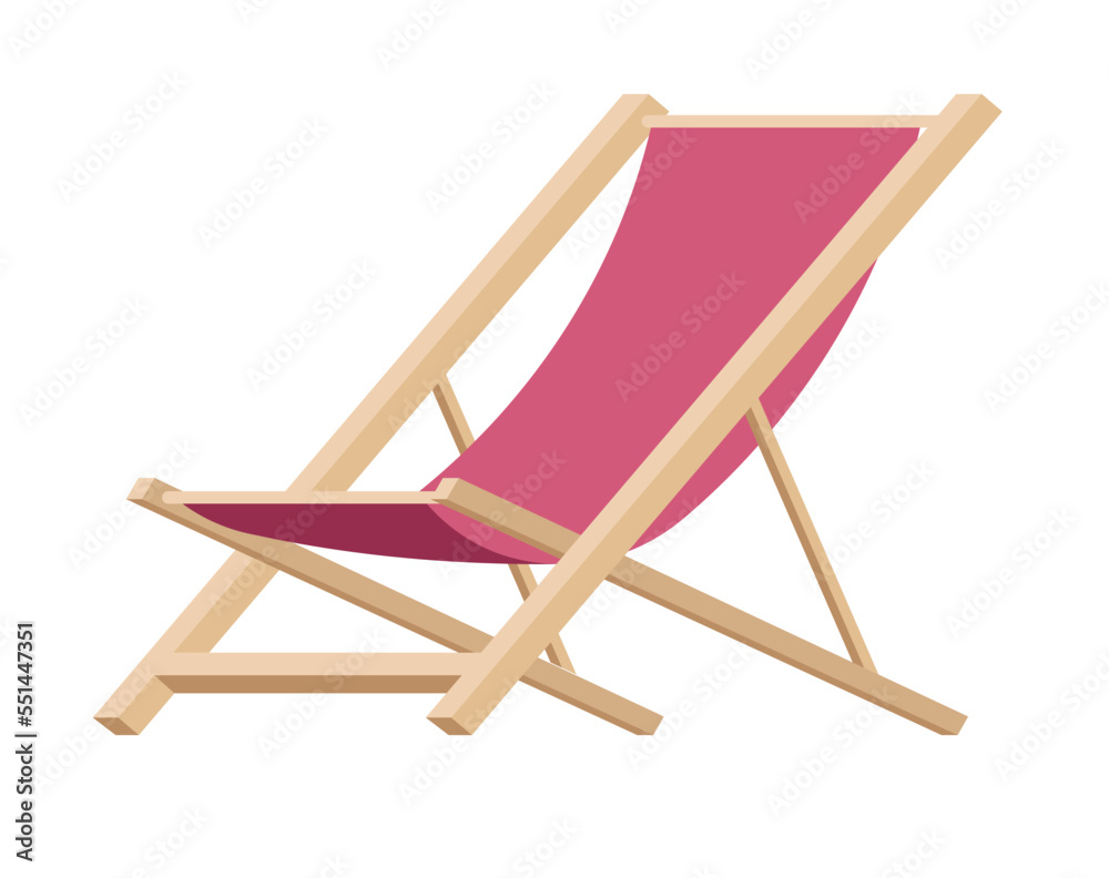 Furniture for outdoors, wooden chair for rest