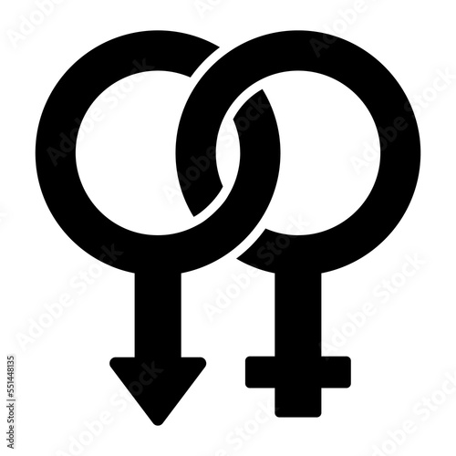 A symbol of male and female icon, genders