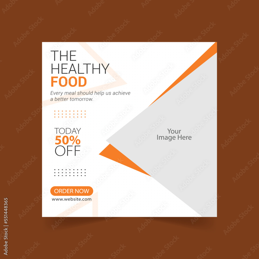 Healthy Food flyer poster template for social media post Healthy Food flyer poster template for social media post