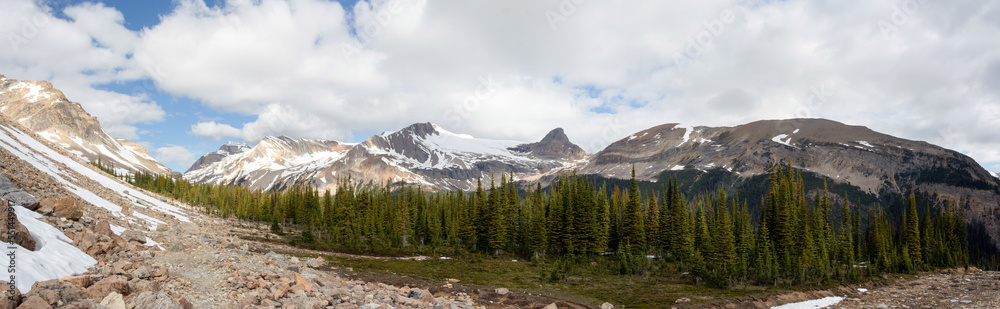 panorama of the mountain, Yoho National Park panorama of the mountain, Yoho National Park