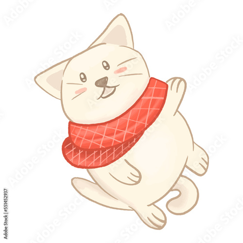 Cute Christmas cat