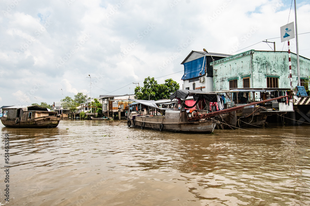 Businesses along the Mekong Delta