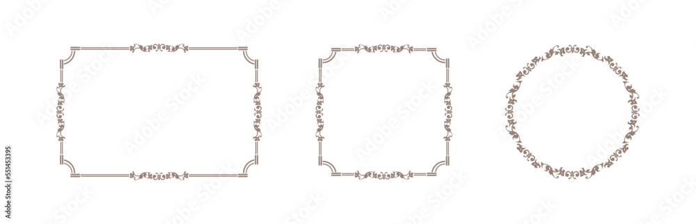 antique and retro frame. Empty card background antique and retro frame. Empty card background