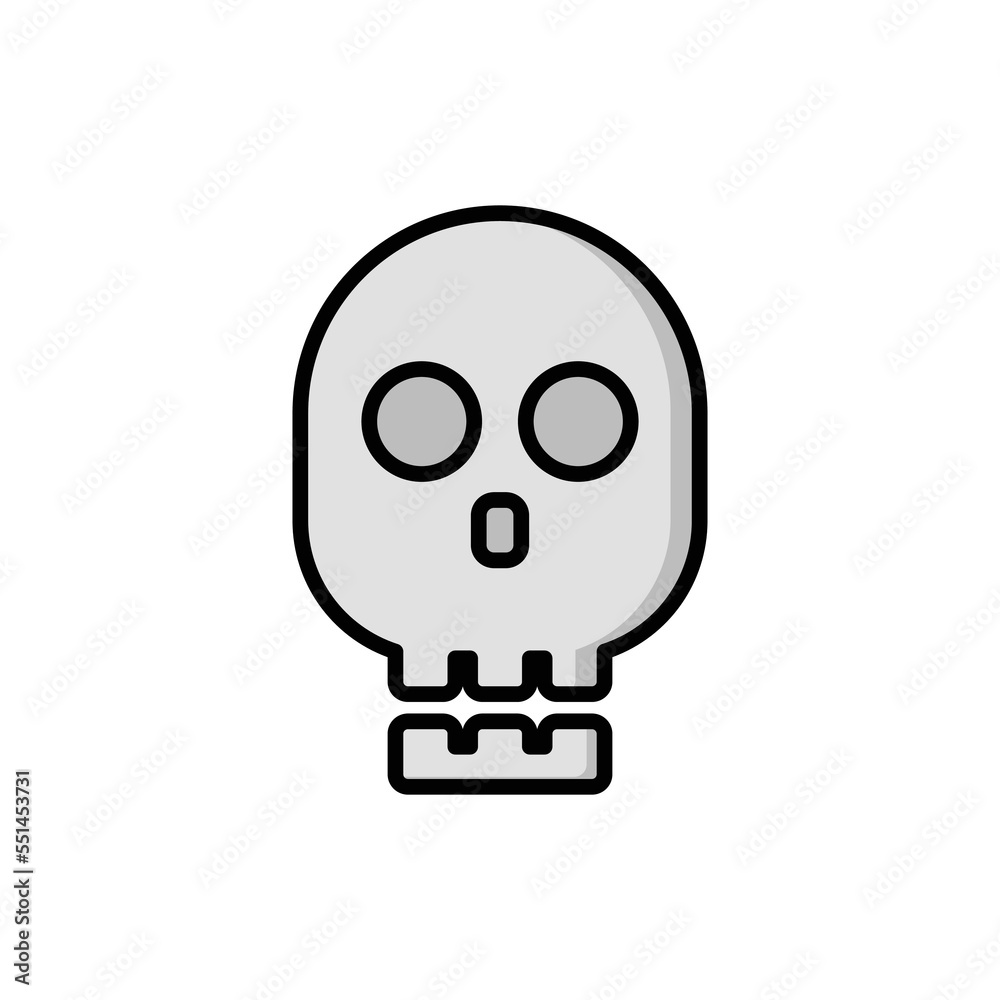 skull icon. filled icon skull icon. filled icon