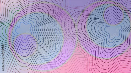 animated background light theme for the screensaver on your phone. Moving thin lines on a pastel colors background. animated background for video presentations, social networks, video editing