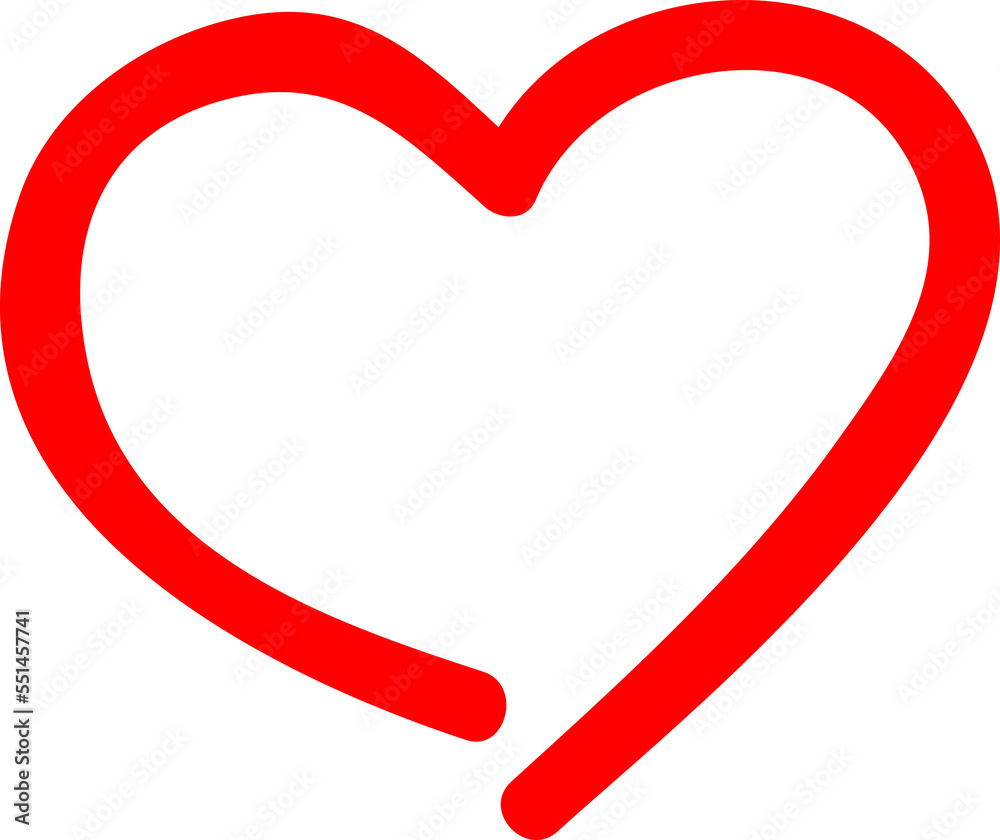 Heart Hand drawing on transparent background. Heart Hand drawing on transparent background.