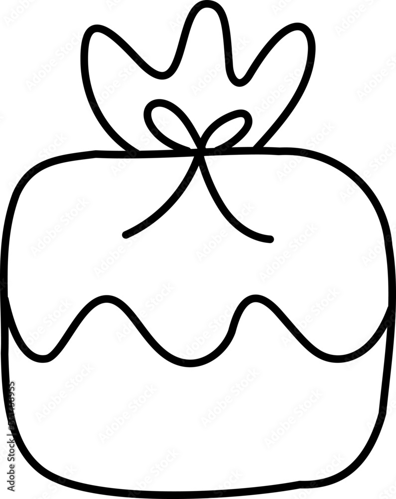Line Korean Traditional New Year or Seollal Fortune Furoshiki Wrapping Gifts icon. Art vector illustration for Lunar greeting card, invitation Line Korean Traditional New Year or Seollal Fortune Furoshiki Wrapping Gifts icon. Art vector illustration for Lunar greeting card, invitation