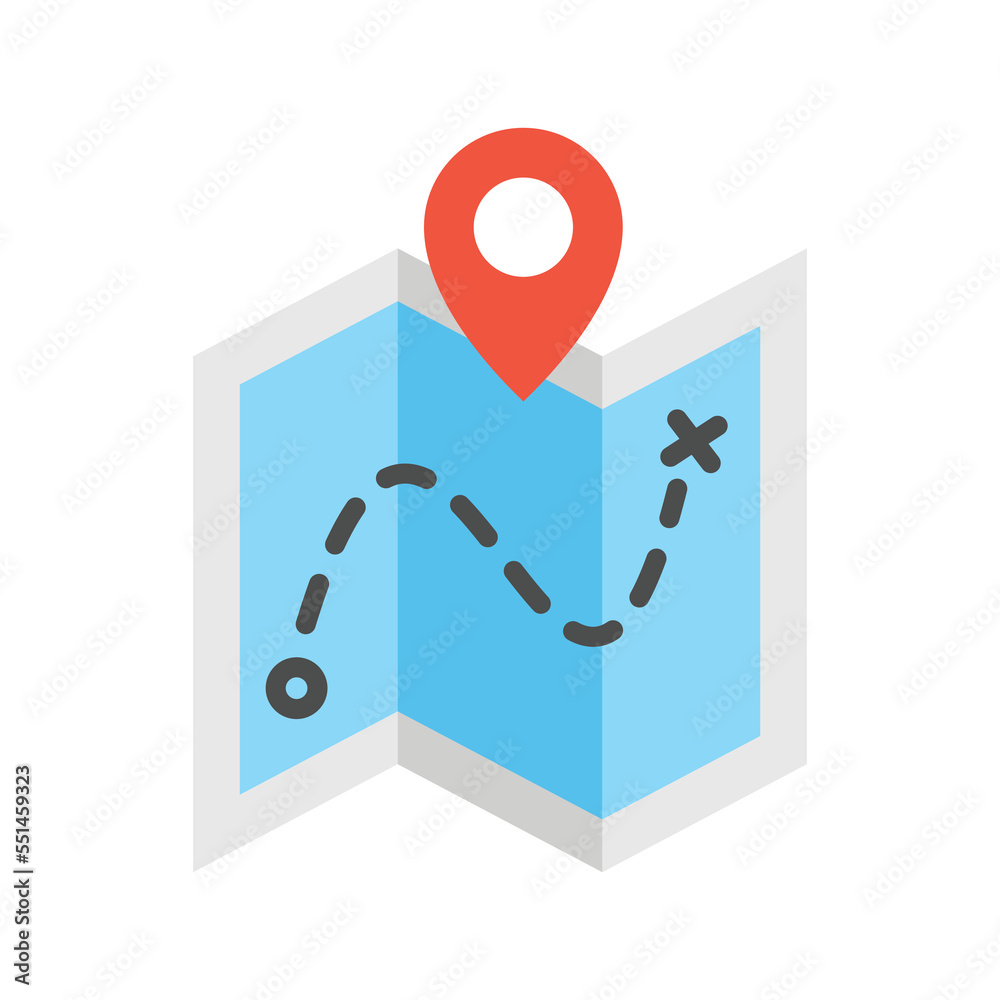 map icon vector design template in white background map icon vector design template in white background